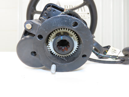 Hyster 8808585 Forklift Steering Wheel & Bracket Assembly Removed From E50XN-33