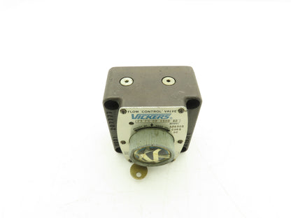 Vickers F3 FG 02 1500 50 Hydraulic Flow Control Valve Manual Knob 1500 PSI w Key