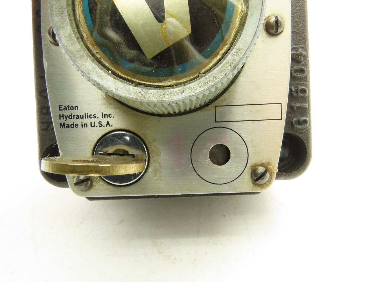Vickers F3 FG 02 1500 50 Hydraulic Flow Control Valve Manual Knob 1500 PSI w Key