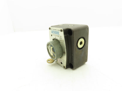 Vickers F3 FG 02 1500 50 Hydraulic Flow Control Valve Manual Knob 1500 PSI w Key