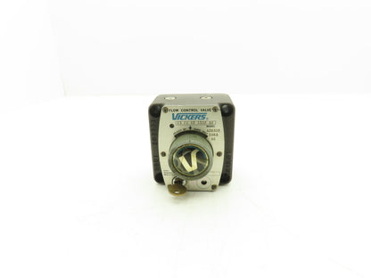 Vickers F3 FG 02 1500 50 Hydraulic Flow Control Valve Manual Knob 1500 PSI w Key