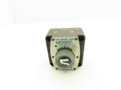 Vickers F3 FG 02 1500 50 Hydraulic Flow Control Valve Manual Knob 1500PSI No Key