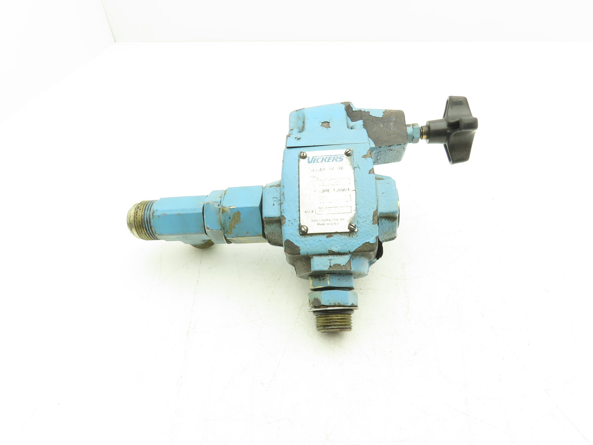 Vickers CS 06 C 50 Hydraulic Relief Valve 500-2000 PSI Adjustable Eaton
