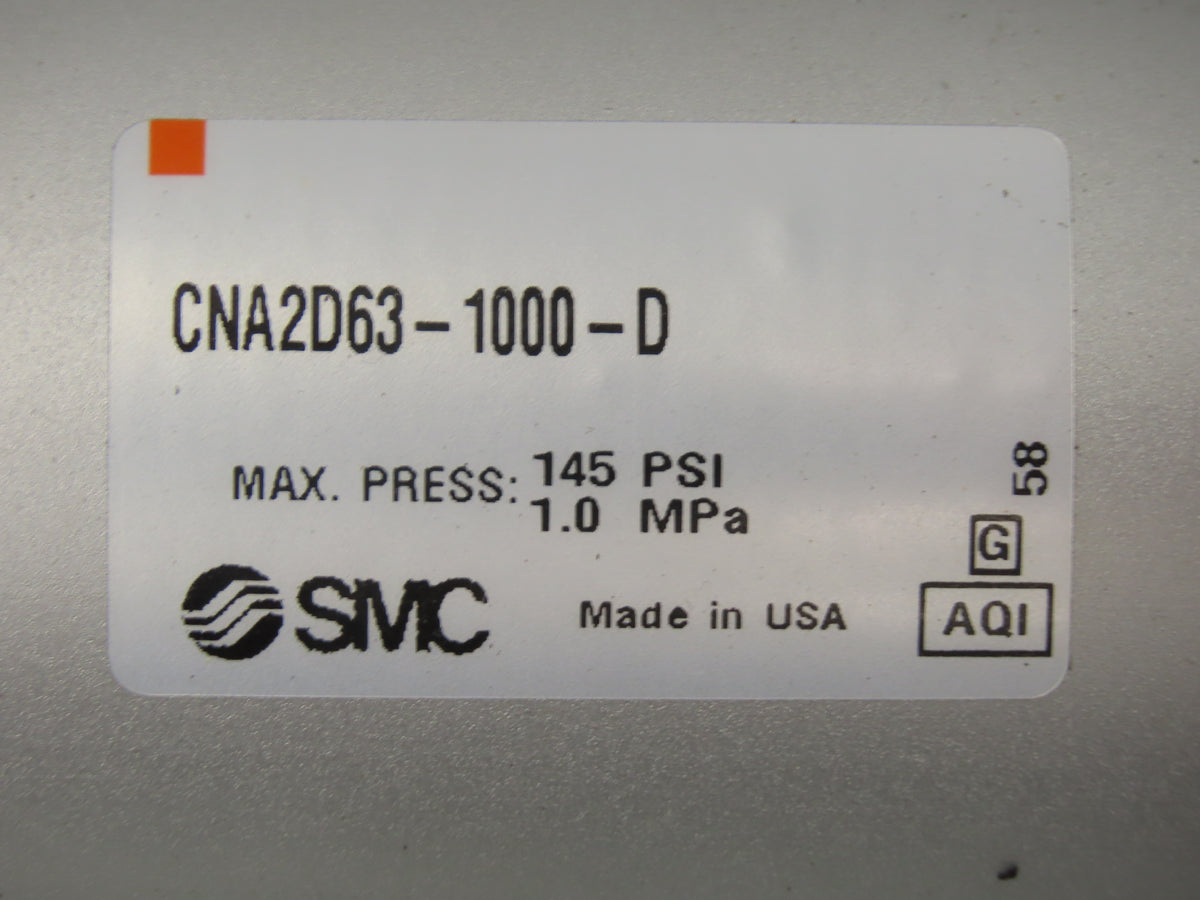 SMC CNA2D63-1000-D Rod Lock Air Cylinder 63mm Bore 1000mm Stroke CNA2-D63-UA