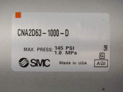 SMC CNA2D63-1000-D Rod Lock Air Cylinder 63mm Bore 1000mm Stroke CNA2-D63-UA