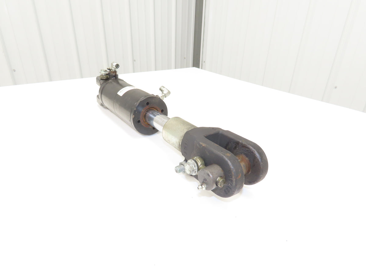 Hyster 8601551 Hydraulic Forklift Tilt Cylinder Removed From E50XN-33 Forklift
