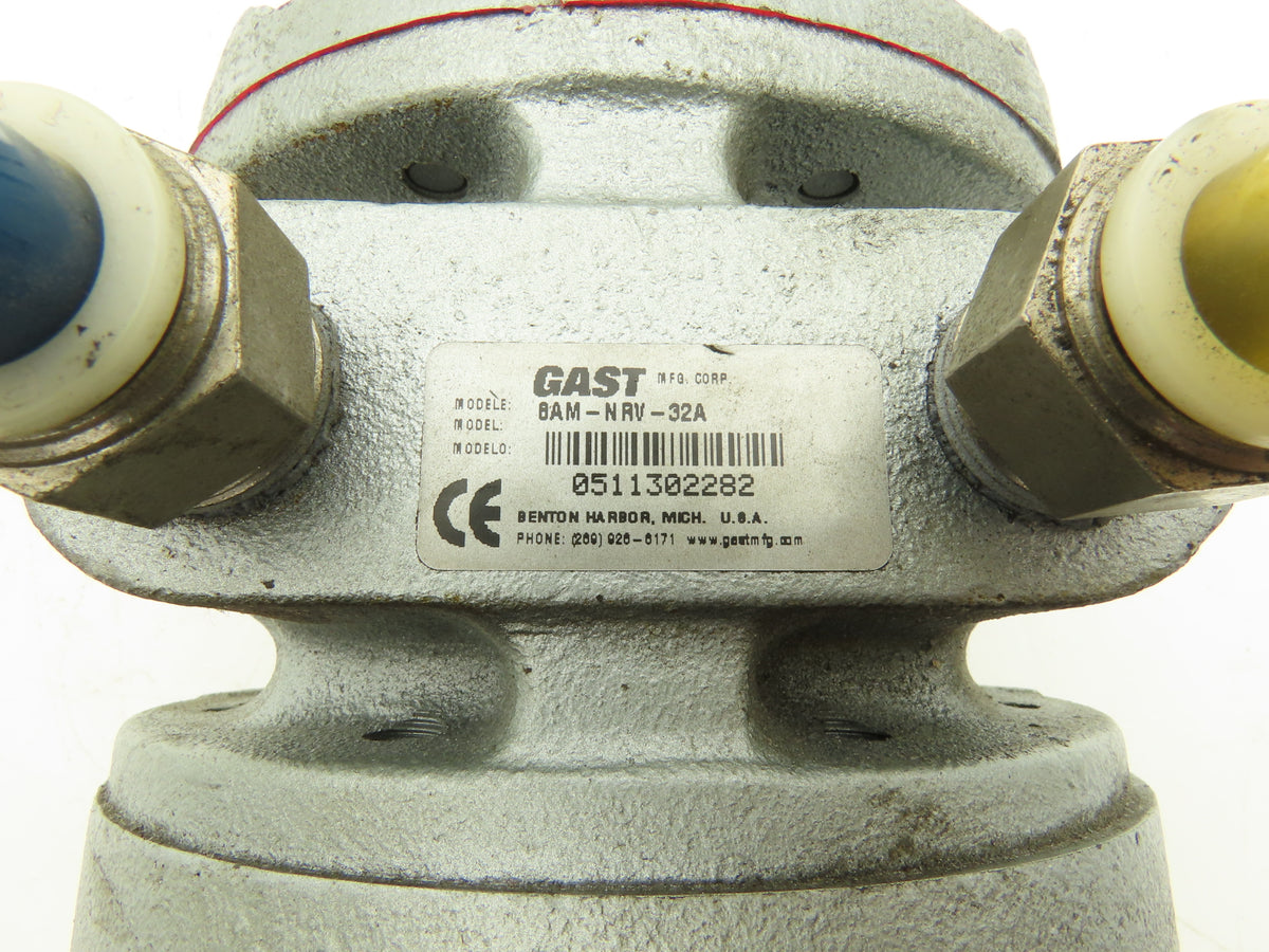 Gast 8AM-NRV-32A Pneumatic Air Motor 5Hp 2500 RPM 100 PSI 175 CFM 145TC