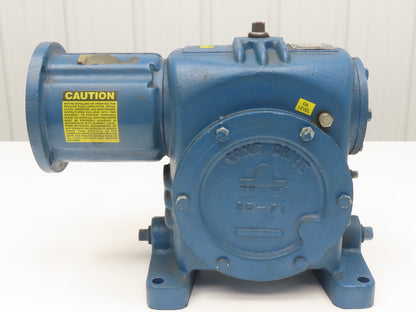 Cone Drive MH035-1 Worm Gearbox 60:1 Ratio 29rpm 2.15Hp LH 140TC