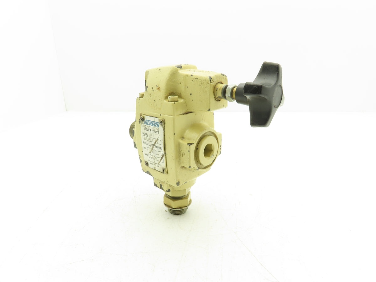 Vickers CS 06 F 50 Hydraulic Relief Valve 1500-3000 PSI Adjustable Eaton
