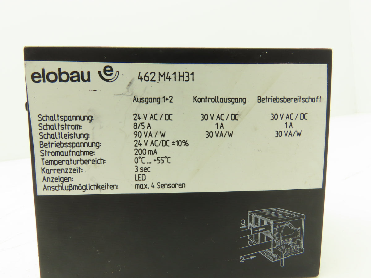 Elobau 462 M41 H31 Emergency Stop Control Safety Relay 24V AC/DC 4 Sensors