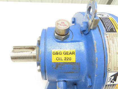 Sumitomo SM-Cyclo CHH-6130Y-21 Inline Gearbox 21:1 Ratio Reducer 83rpm 8.24Hp