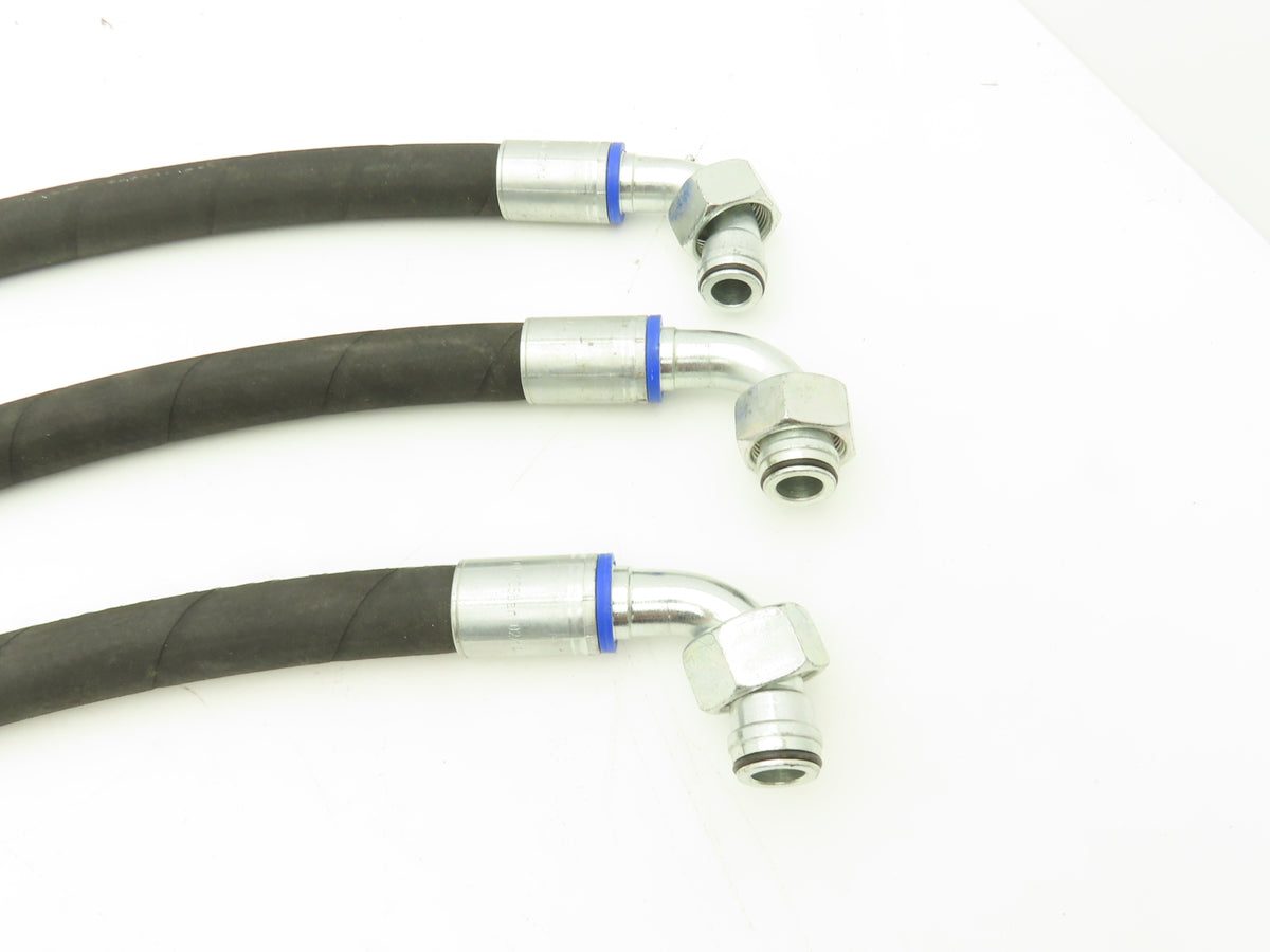 illig 1500 PSI 3/4" Hydraulic Hose 1SN DN20 x 930mm M30x2 Threads Lot of 3