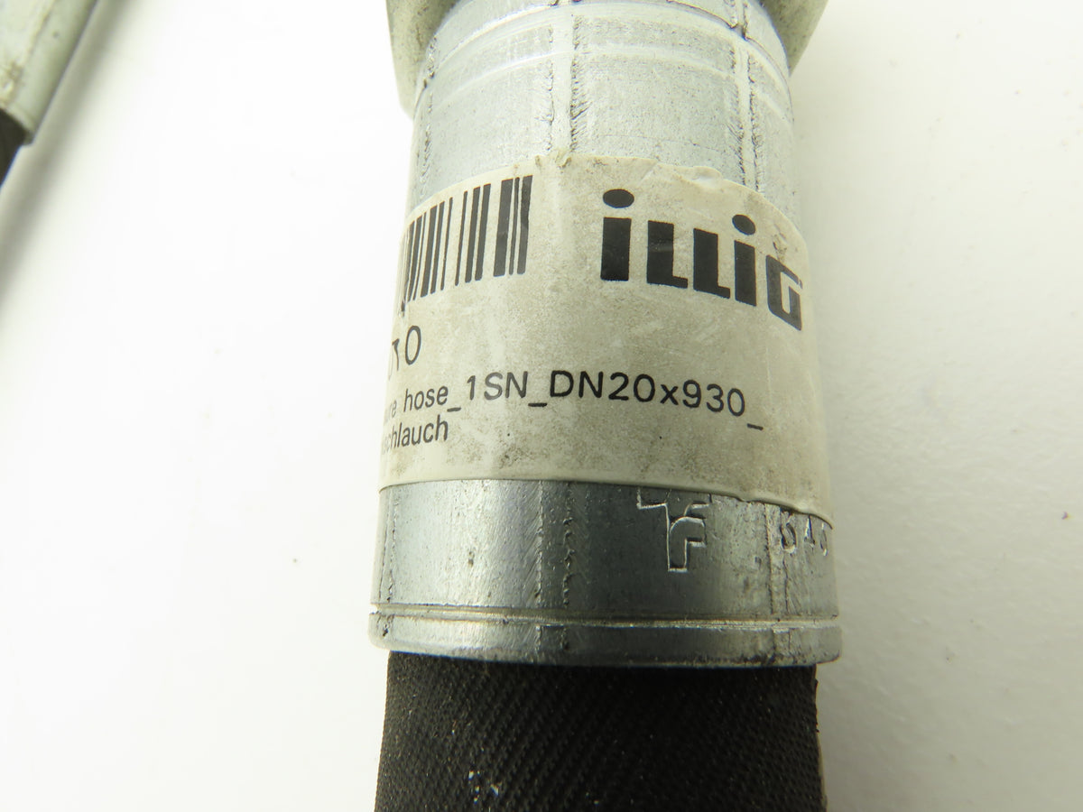 illig 1500 PSI 3/4" Hydraulic Hose 1SN DN20 x 930mm M30x2 Threads Lot of 3