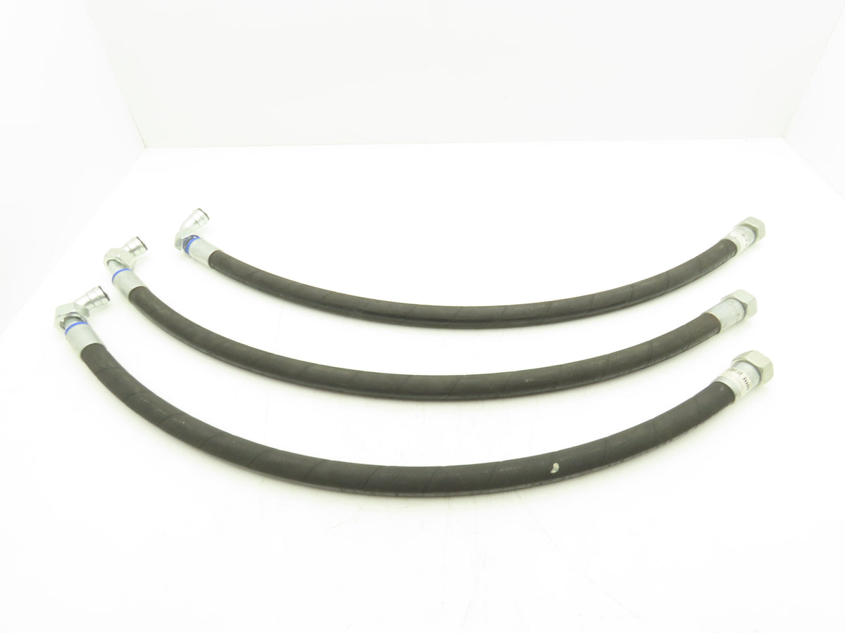 illig 1500 PSI 3/4" Hydraulic Hose 1SN DN20 x 930mm M30x2 Threads Lot of 3