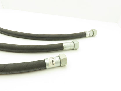illig 1500 PSI 3/4" Hydraulic Hose 1SN DN20 x 930mm M30x2 Threads Lot of 3