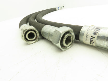 illig 1500 PSI 3/4" Hydraulic Hose 1SN DN20 x 930mm M30x2 Threads Lot of 3