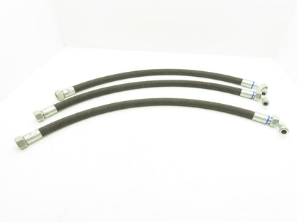 illig 1500 PSI 3/4" Hydraulic Hose 1SN DN20 x 930mm M30x2 Threads Lot of 3