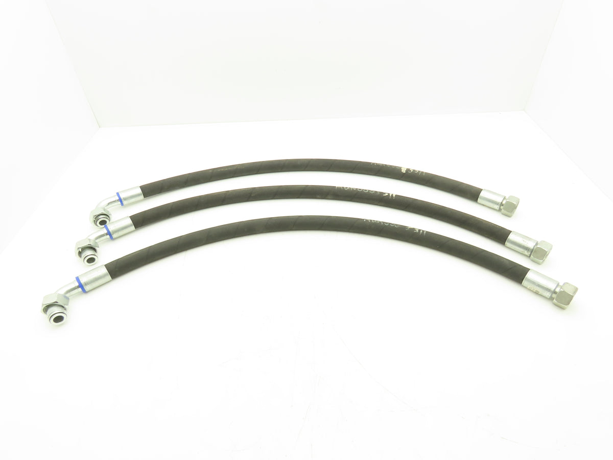 illig 1500 PSI 3/4" Hydraulic Hose 1SN DN20 x 930mm M30x2 Threads Lot of 3