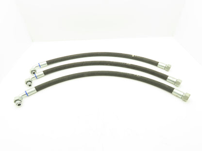 illig 1500 PSI 3/4" Hydraulic Hose 1SN DN20 x 930mm M30x2 Threads Lot of 3