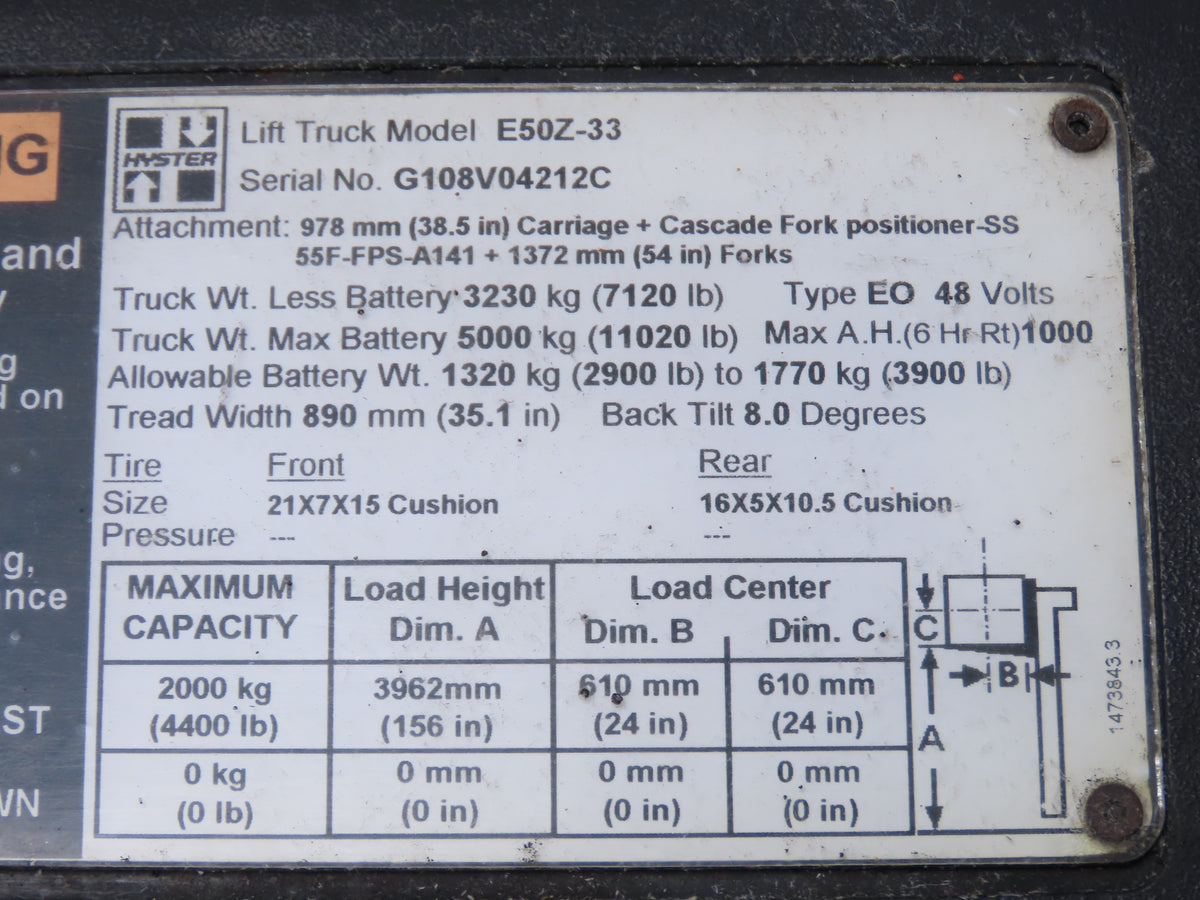 Hyster 8522394 Electric Forklift Hydraulic Pump Steering Motor 48V 1.5kW 8620616