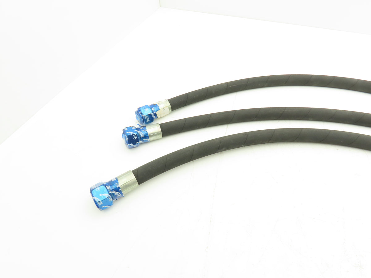 illig 1800 PSI 5/8" Hydraulic Hose 900MM Length M24x1.5 Threads Lot of 3