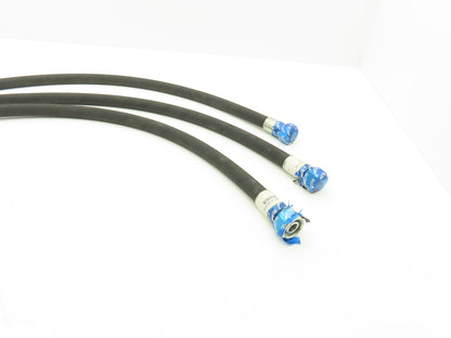 illig 1800 PSI 5/8" Hydraulic Hose 900MM Length M24x1.5 Threads Lot of 3