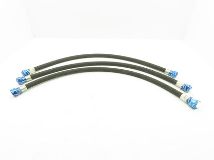 illig 1800 PSI 5/8" Hydraulic Hose 900MM Length M24x1.5 Threads Lot of 3