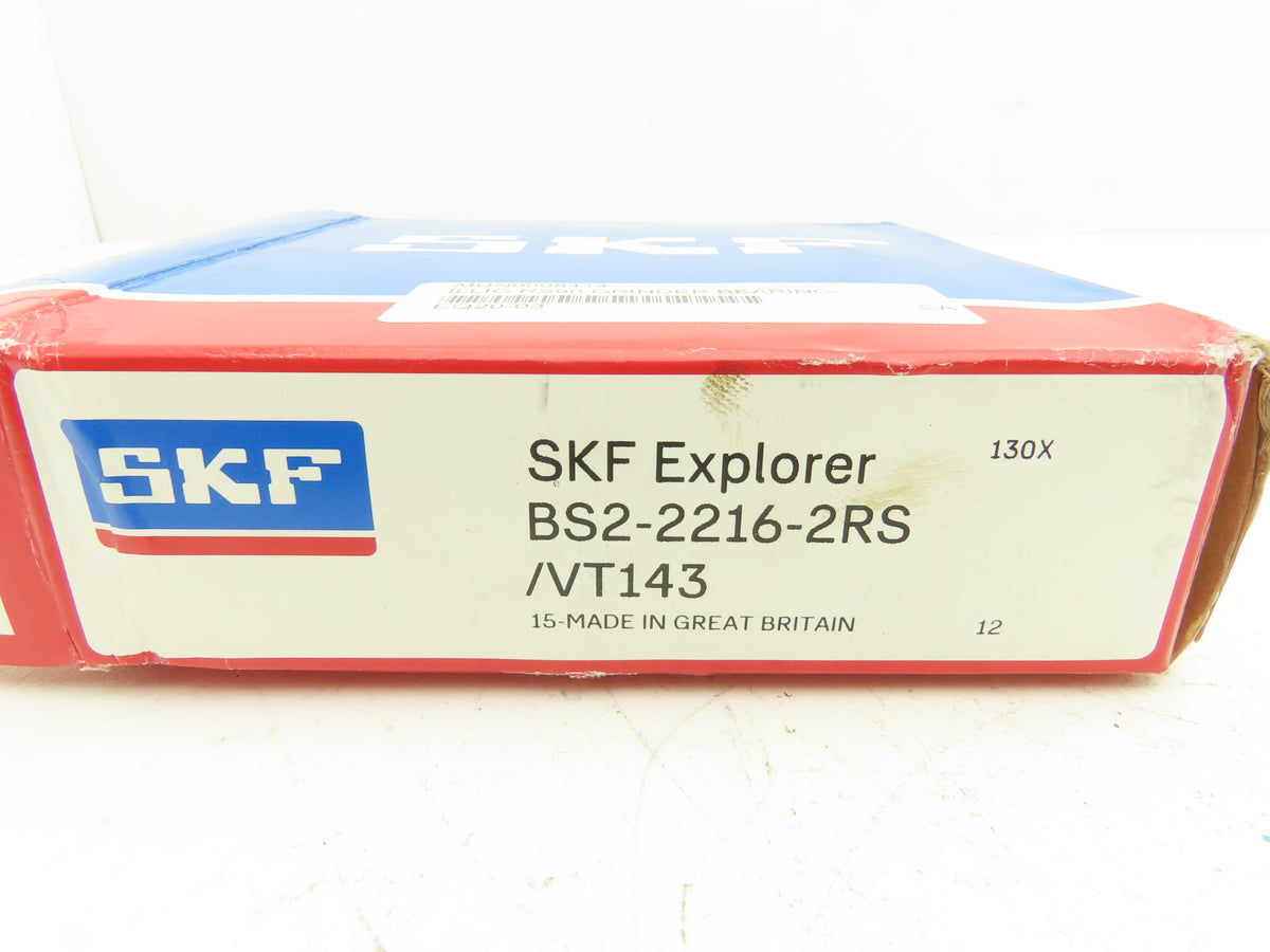 SKF BS2-2216-2RS/VT143 Roller Bearing 80mm ID x 140 OD 40mm Width Double Sealed