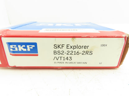 SKF BS2-2216-2RS/VT143 Roller Bearing 80mm ID x 140 OD 40mm Width Double Sealed