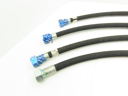 illig 5000 PSI 5/8" Hydraulic Hose 1000MM Length M32x2 Threads Lot of 4