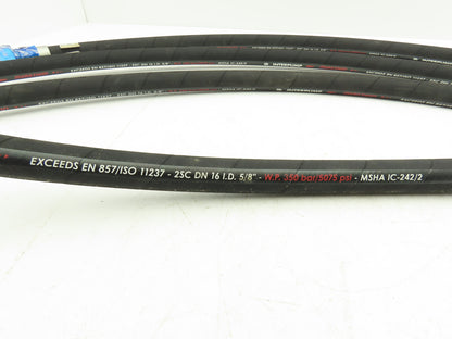 illig 5000 PSI 5/8" Hydraulic Hose 1000MM Length M32x2 Threads Lot of 4