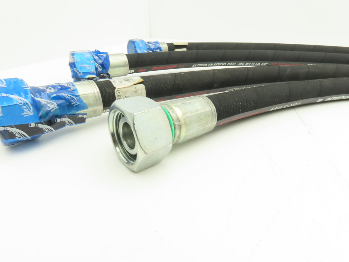 illig 5000 PSI 5/8" Hydraulic Hose 1000MM Length M32x2 Threads Lot of 4