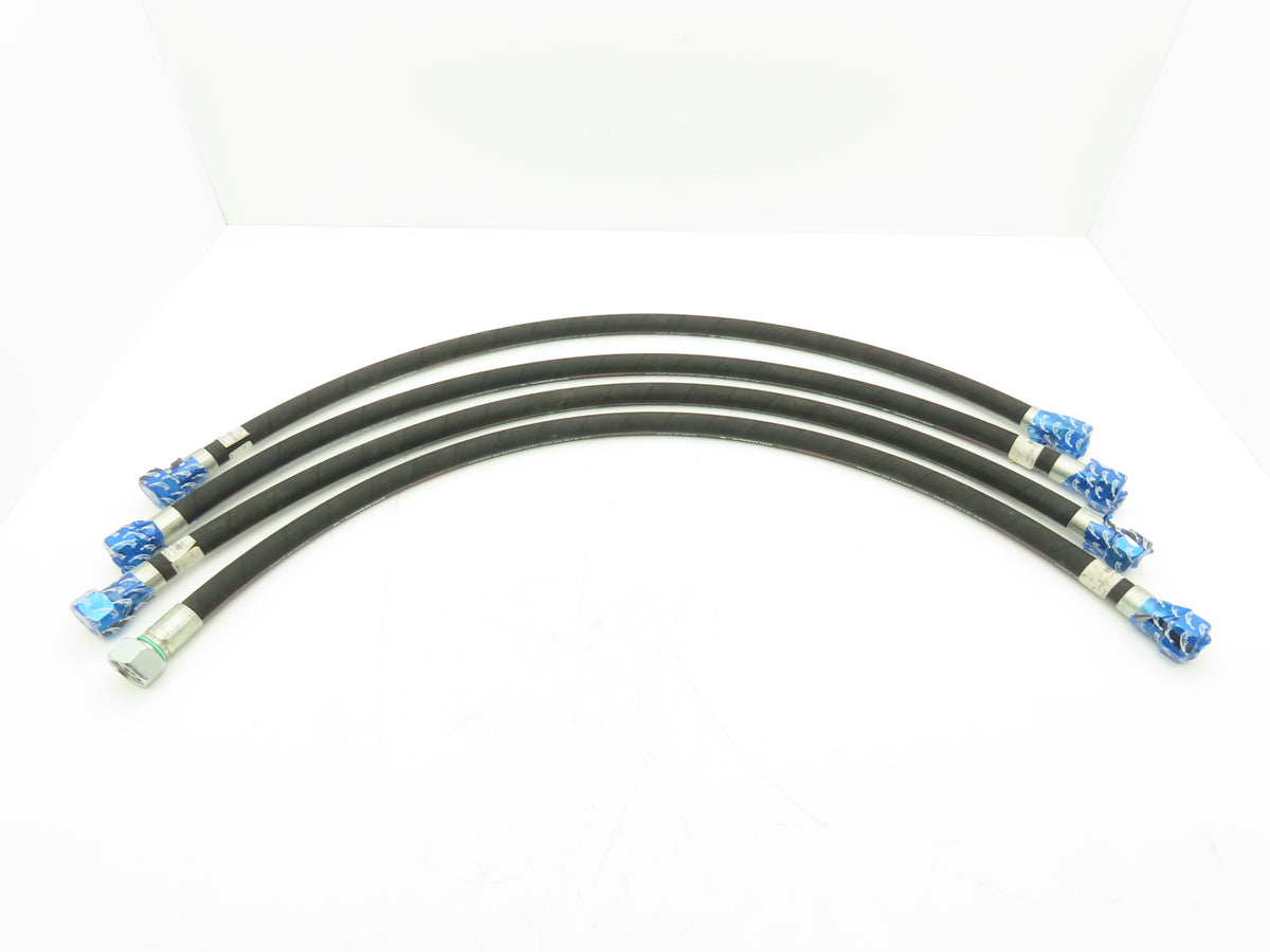 illig 5000 PSI 5/8" Hydraulic Hose 1000MM Length M32x2 Threads Lot of 4
