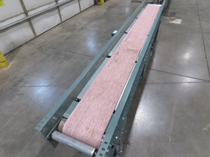 Hytrol 16"x 10' Slider Bed Conveyor 10"Belt 1Hp 230/460V 3PH Center Drive 66FPM