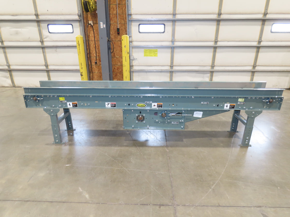 Hytrol 16"x 10' Slider Bed Conveyor 10"Belt 1Hp 230/460V 3PH Center Drive 66FPM
