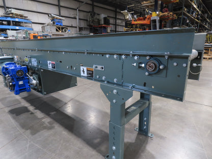 Hytrol 16"x 10' Slider Bed Conveyor 10"Belt 1Hp 230/460V 3PH Center Drive 66FPM