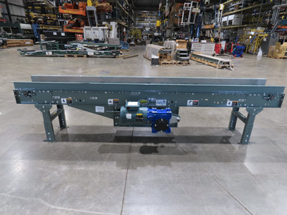 Hytrol 16"x 10' Slider Bed Conveyor 10"Belt 1Hp 230/460V 3PH Center Drive 66FPM