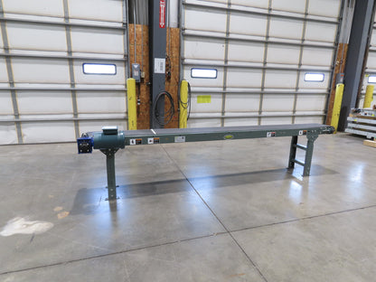 Hytrol TA 14"x 10' 10" Slider Bed Conveyor 12"Belt 230/460V 3PH End Drive 34FPM