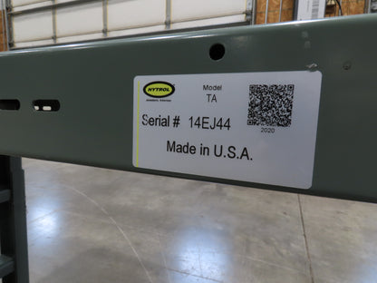 Hytrol TA 14"x 10' 10" Slider Bed Conveyor 12"Belt 230/460V 3PH End Drive 34FPM