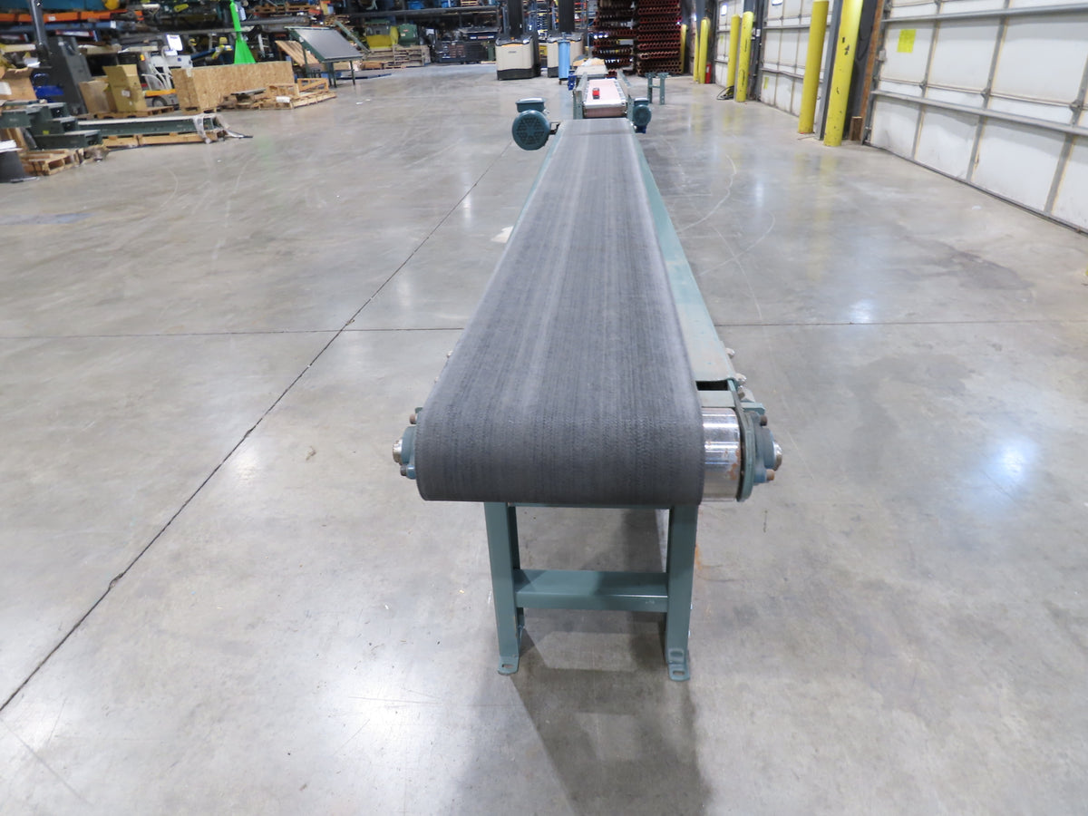 Hytrol TA 14"x 10' 10" Slider Bed Conveyor 12"Belt 230/460V 3PH End Drive 34FPM