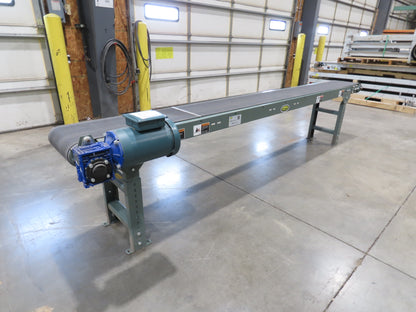 Hytrol TA 14"x 10' 10" Slider Bed Conveyor 12"Belt 230/460V 3PH End Drive 34FPM