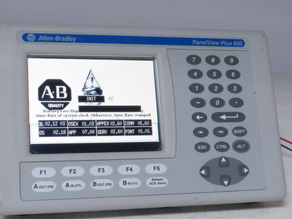 Allen Bradley 2711P-B6M20D8 PanelView Plus 600 Graphic Operator Touch Terminal