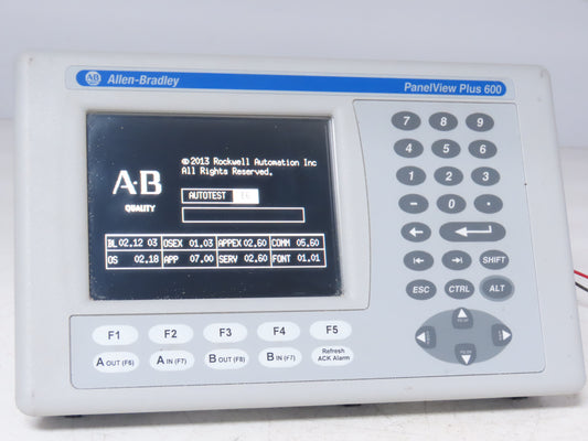 Allen Bradley 2711P-B6M20D8 PanelView Plus 600 Graphic Operator Touch Terminal