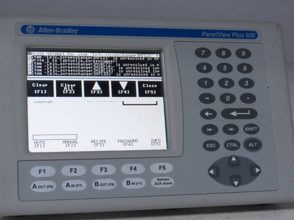 Allen Bradley 2711P-B6M20D8 PanelView Plus 600 Graphic Operator Touch Terminal
