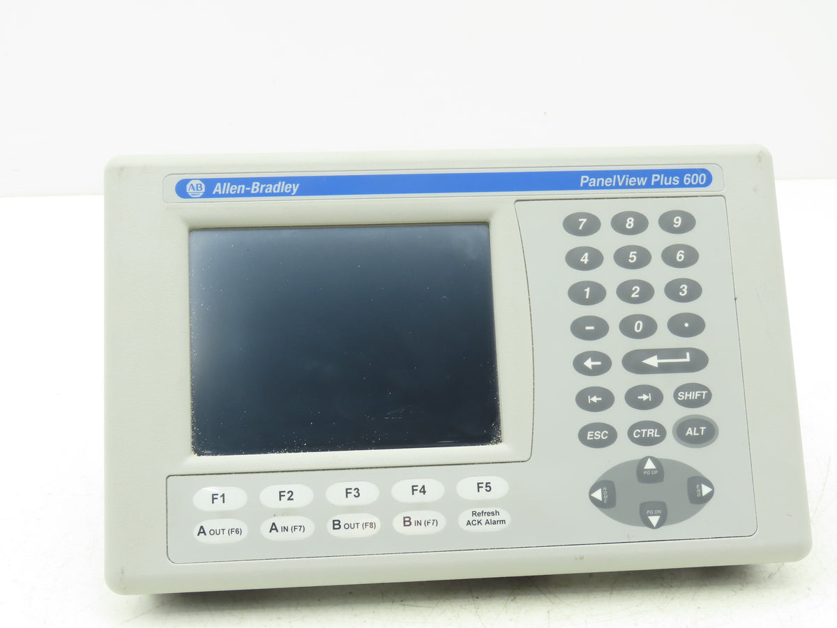 Allen Bradley 2711P-B6M20D8 PanelView Plus 600 Graphic Operator Touch Terminal