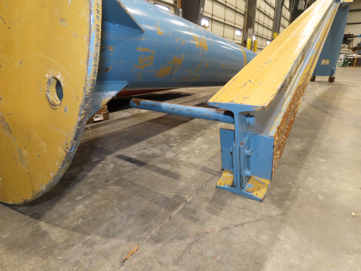 Contrx 1/2 Ton 1000Lb Free Standing Post Jib Crane 12' Span 10'H Under Beam