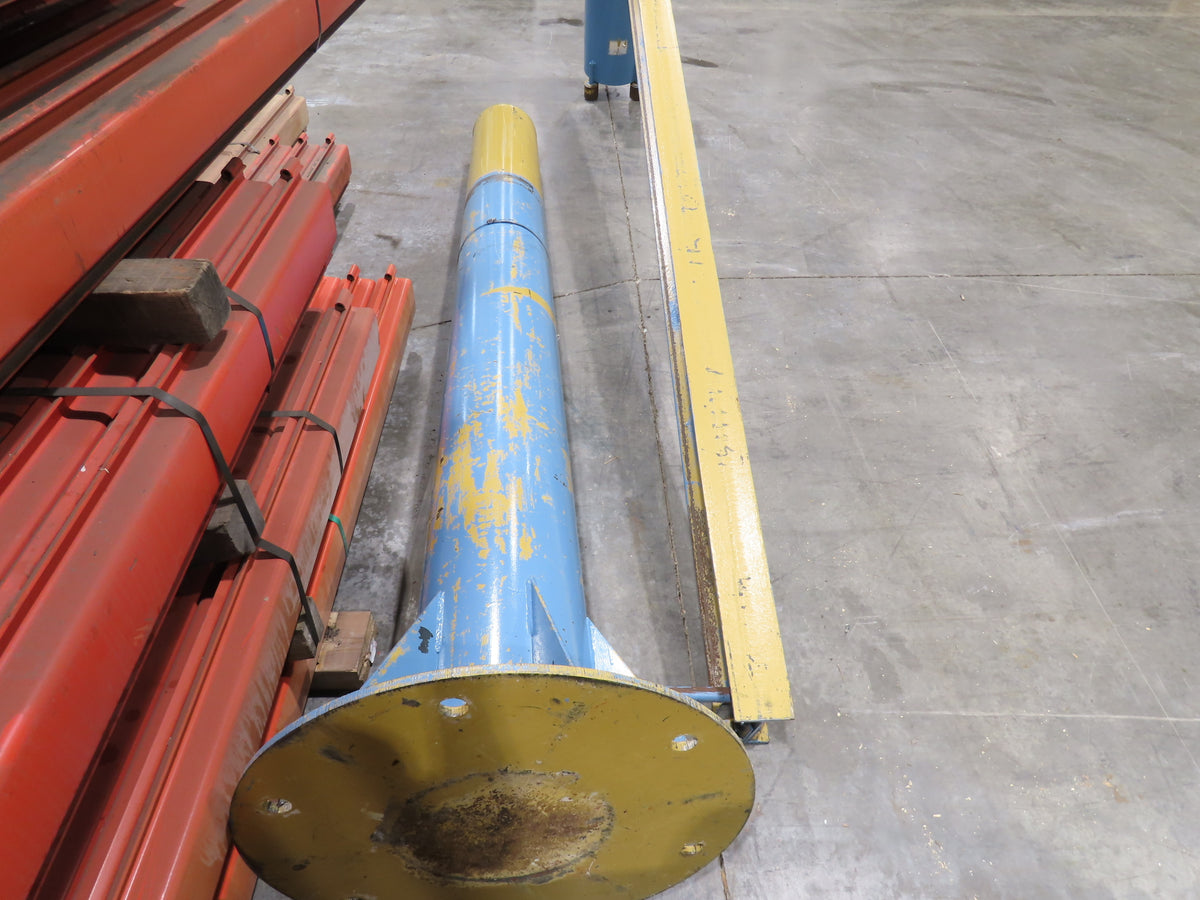 Contrx 1/2 Ton 1000Lb Free Standing Post Jib Crane 12' Span 10'H Under Beam