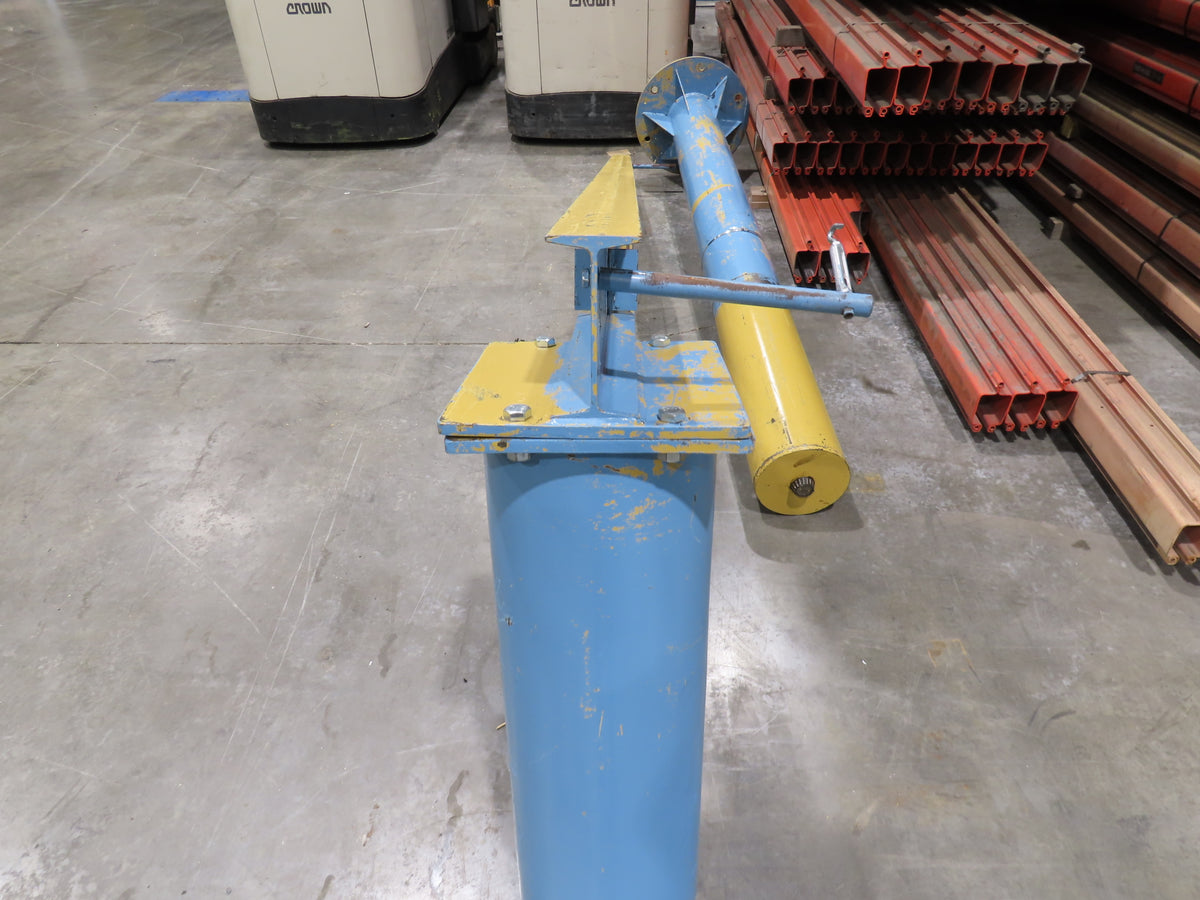 Contrx 1/2 Ton 1000Lb Free Standing Post Jib Crane 12' Span 10'H Under Beam