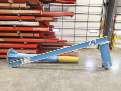 Contrx 1/2 Ton 1000Lb Free Standing Post Jib Crane 12' Span 10'H Under Beam