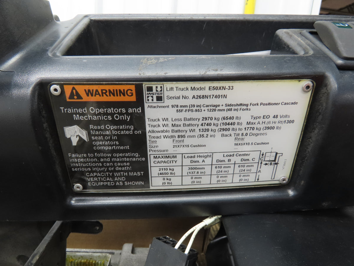 Danaher TSW 180/6-200 Hyster Forklift Traction Motor 36/48V 961RPM E50XN-33